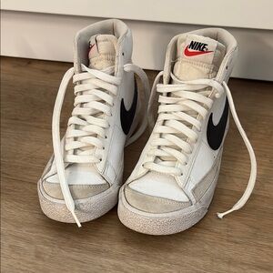 Nike White and Black Blazers